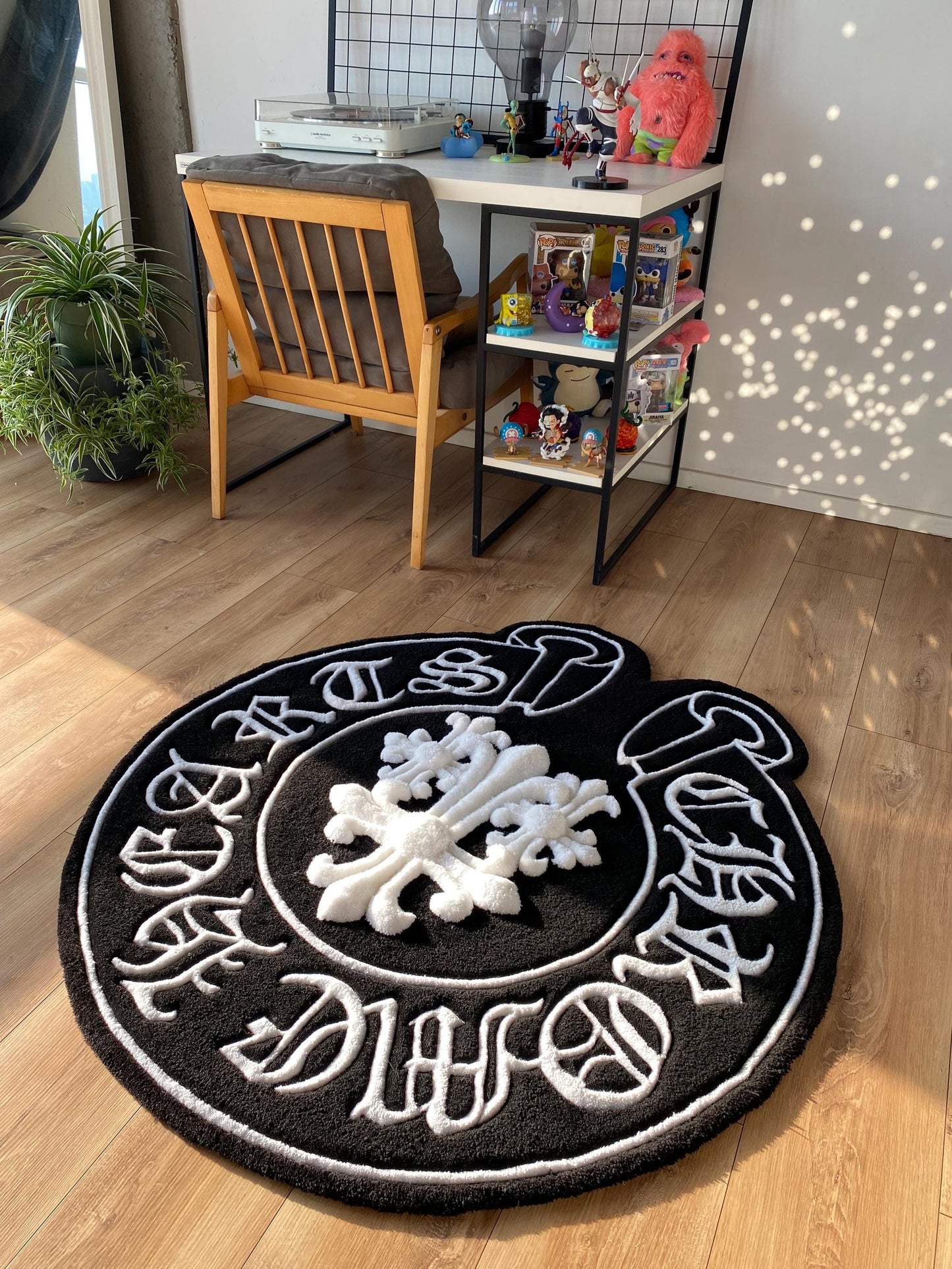 Chrome Hearts-Inspired Custom Tufted Rug