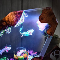 Axolotl and Sea Creatures resin