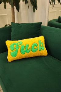 Fuck With Sayings Custom Hand Tufted Pillow Cover