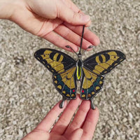Yellow swallowtail butterfly suncatcher
