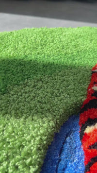 Tiger In The Pond Tufted Rug