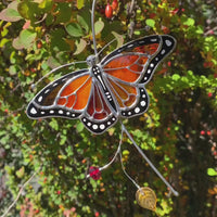 Butterfly stained glass window hangings