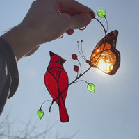 Butterfly artwork Custom stained glass
