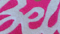 Pink Bella Style Custom Name for Girls Handmade Tufted Rug