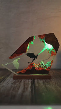 Fire Breathing To.oth.less and Light Fu.ry Lamp